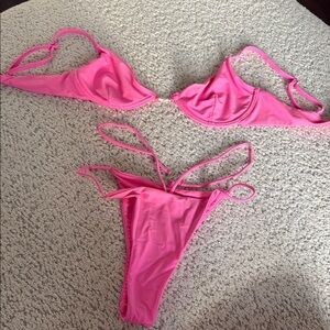 Meshki Vibrant Pink Bikini Set